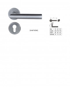 ASI 8122 SS Lever Handle